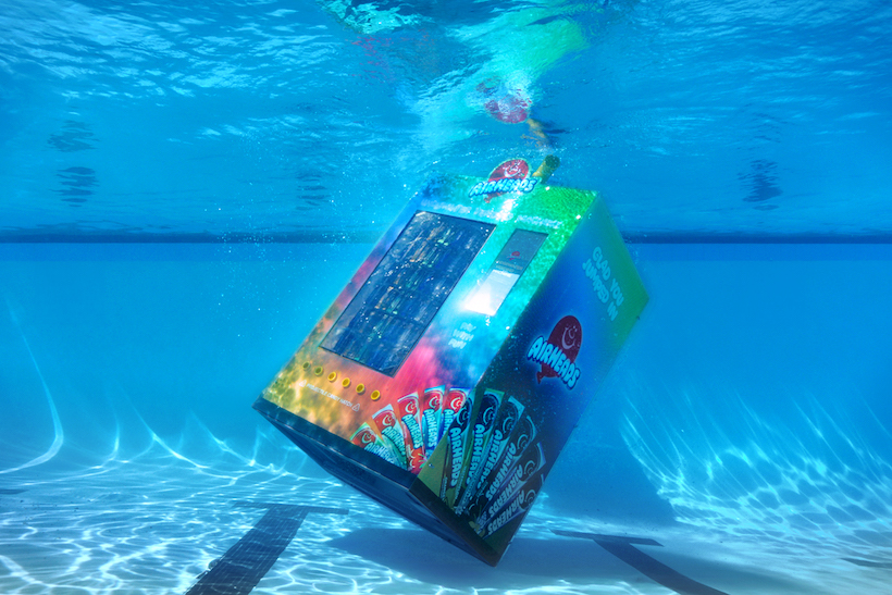 Airheads candy underwater vending machine