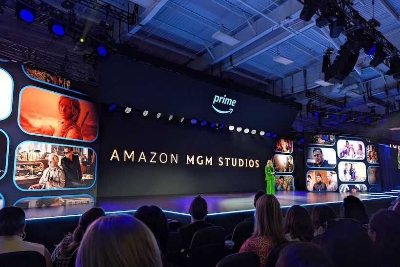 Amazon Prime upfront stage presentation
