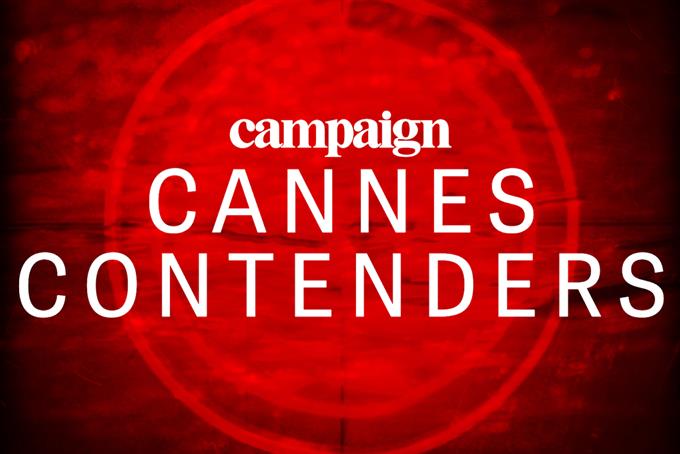 Campaign Cannes Contenders text on stylised red background