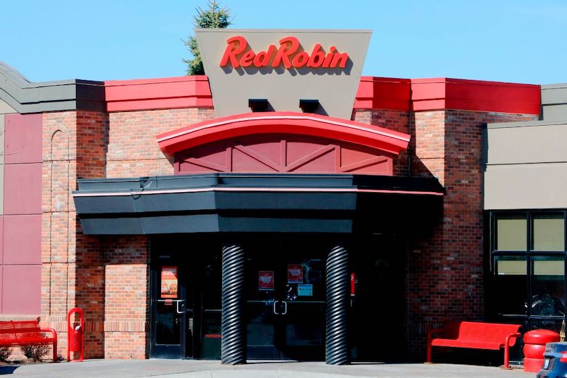 Exterior of a Red Robin restaurant