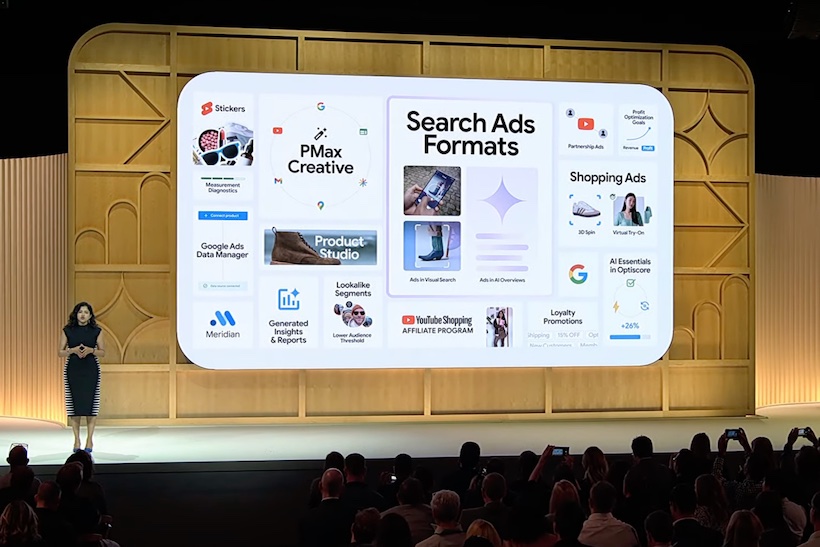Google Marketing Live stage presentation