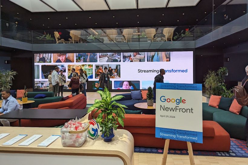 Photo of Google's 2024 NewFront environment