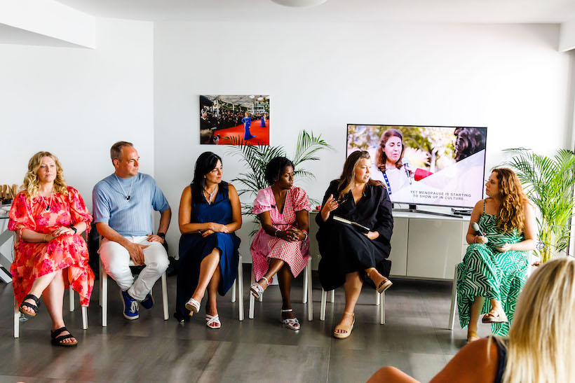 (L to R) Astellas Europe's Chelsea Moran; Astellas' Blair Waite; H4B Chelsea's Laura Mizrahi; Havas' Tamara Greene; Light Years' Lucie Greene; Campaign US, Haymarket Media's Alison Weissbrot (moderator)