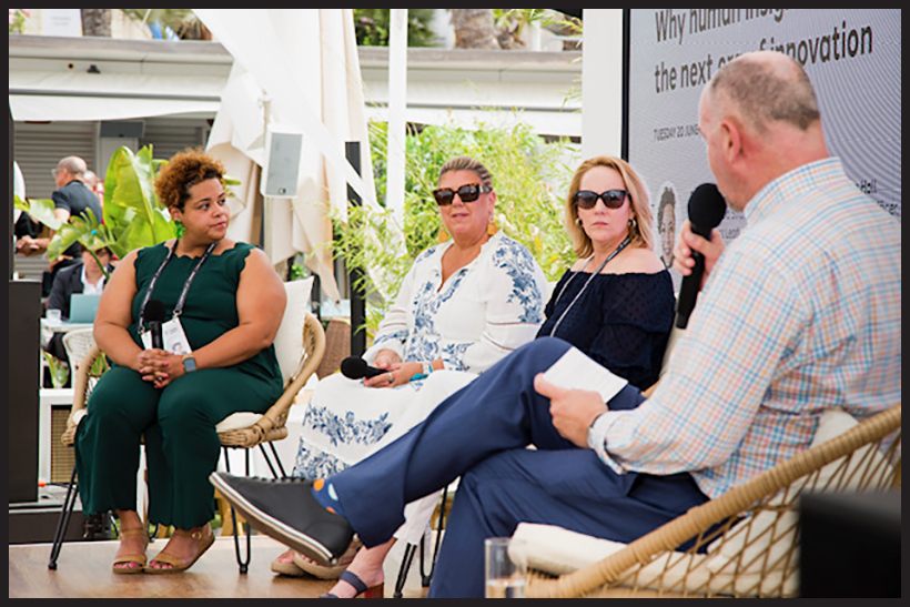 The panel featured (L-R) Boles-Marshall, Hall, Kelley and Barrett.